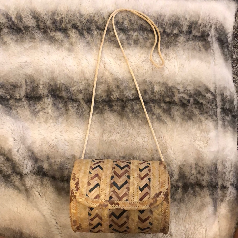 Handmade straw purse!